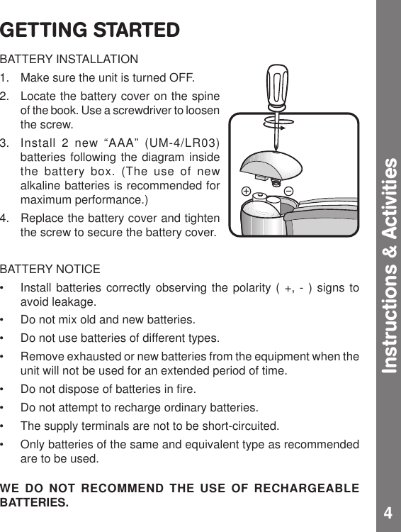 Page 5 of 10 - Vtech Vtech-Rhyme-And-Discover-Book-Owners-Manual- Rhyme And Discover Book  Vtech-rhyme-and-discover-book-owners-manual