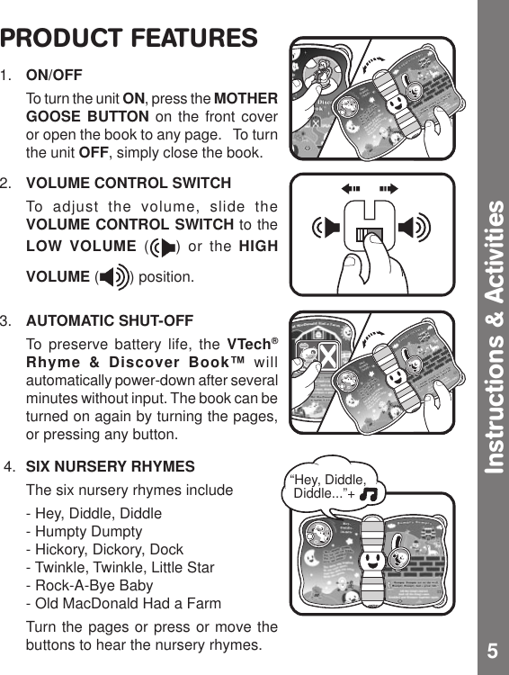 Page 6 of 10 - Vtech Vtech-Rhyme-And-Discover-Book-Owners-Manual- Rhyme And Discover Book  Vtech-rhyme-and-discover-book-owners-manual