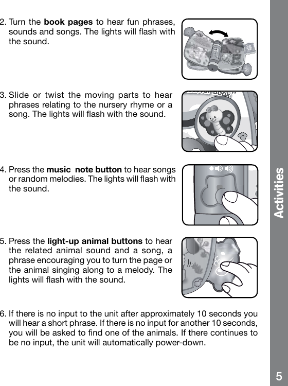 Page 6 of 10 - Vtech Vtech-Rhyme-And-Discover-Book-Pink-Owners-Manual-  Vtech-rhyme-and-discover-book-pink-owners-manual