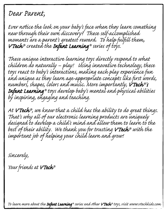 Page 2 of 12 - Vtech Vtech-Roll-And-Learn-Activity-Suitcase-Owners-Manual-  Vtech-roll-and-learn-activity-suitcase-owners-manual