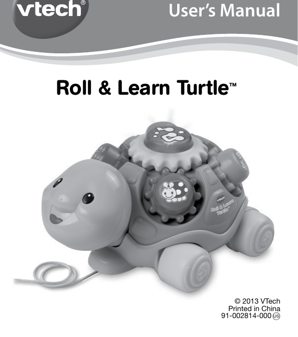 Page 1 of 10 - Vtech Vtech-Roll-And-Learn-Turtle-Owners-Manual-  Vtech-roll-and-learn-turtle-owners-manual