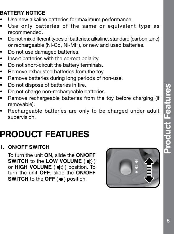 Page 5 of 10 - Vtech Vtech-Roll-And-Learn-Turtle-Owners-Manual-  Vtech-roll-and-learn-turtle-owners-manual