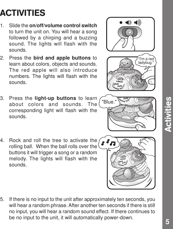 Page 6 of 10 - Vtech Vtech-Roly-Poly-Learning-Tree-Owners-Manual- Roly Poly Learning Tree  Vtech-roly-poly-learning-tree-owners-manual