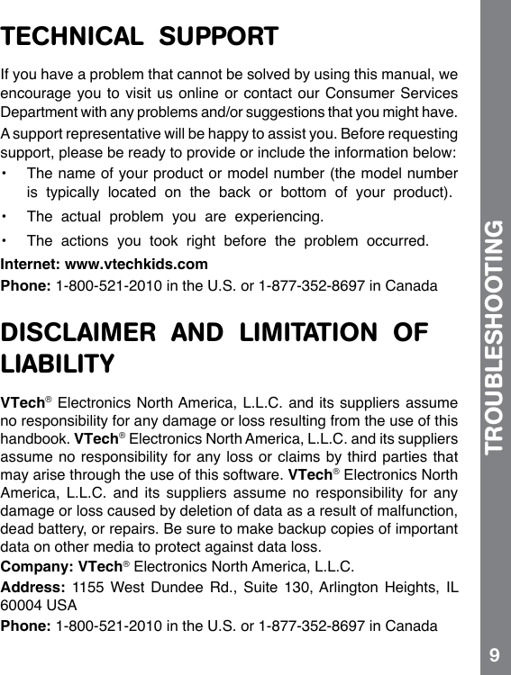 Page 10 of 12 - Vtech Vtech-Scroll-And-Learn-Camera-Owners-Manual-  Vtech-scroll-and-learn-camera-owners-manual