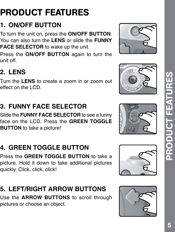 Page 6 of 12 - Vtech Vtech-Scroll-And-Learn-Camera-Owners-Manual-  Vtech-scroll-and-learn-camera-owners-manual