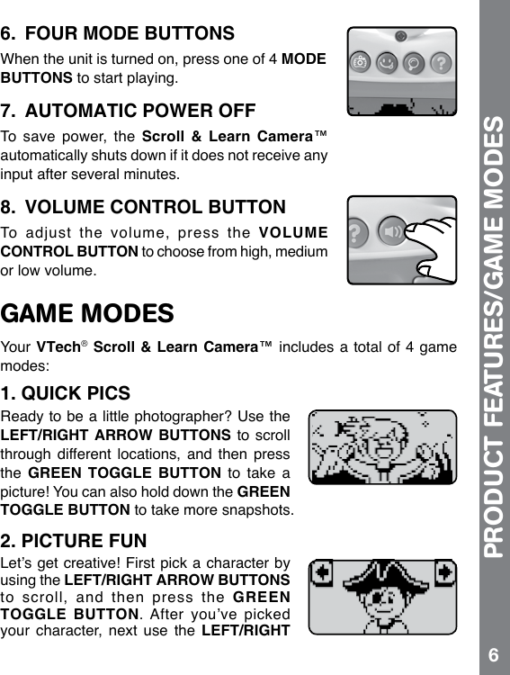 Page 7 of 12 - Vtech Vtech-Scroll-And-Learn-Camera-Owners-Manual-  Vtech-scroll-and-learn-camera-owners-manual