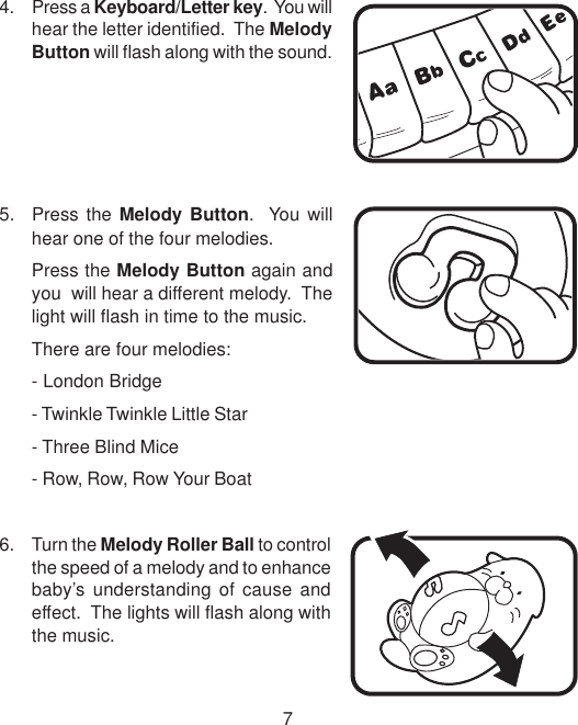 Page 8 of 12 - Vtech Vtech-Sing-N-Smile-Pals-Owners-Manual- Sing-n-Smile Pals  Vtech-sing-n-smile-pals-owners-manual