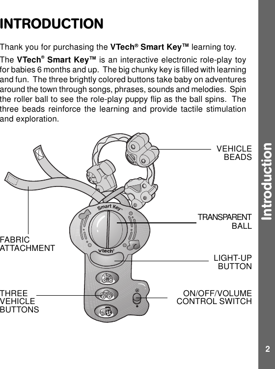 Page 3 of 9 - Vtech Vtech-Smart-Key-Users-Manual- 56503 IM  Vtech-smart-key-users-manual