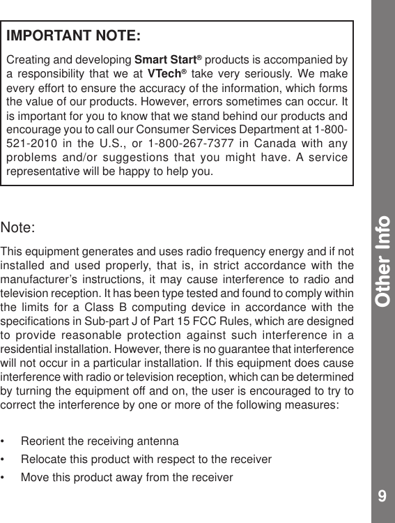 Page 10 of 10 - Vtech Vtech-Stack-And-Discover-Rings-Owners-Manual- Stack And Discover Rings  Vtech-stack-and-discover-rings-owners-manual