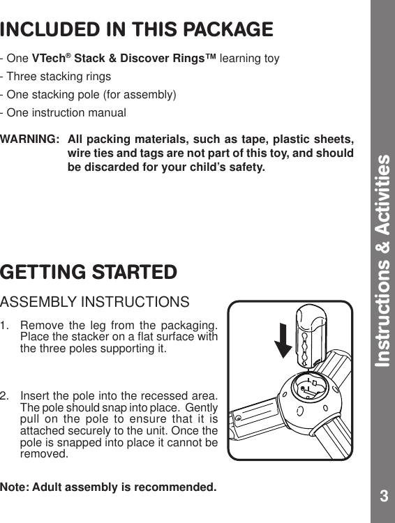 Page 4 of 10 - Vtech Vtech-Stack-And-Discover-Rings-Owners-Manual- Stack And Discover Rings  Vtech-stack-and-discover-rings-owners-manual