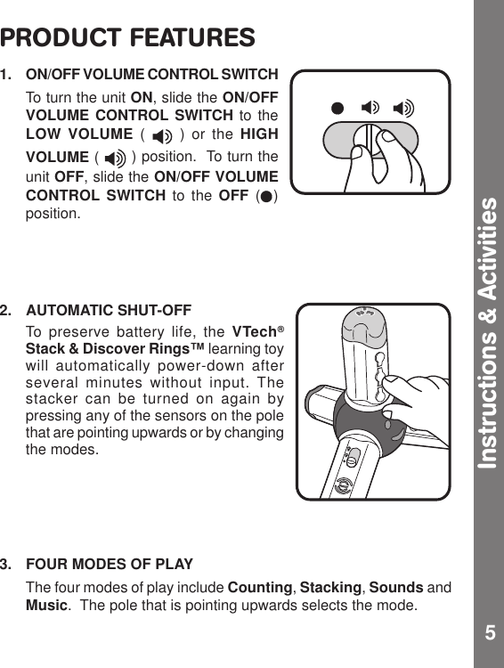 Page 6 of 10 - Vtech Vtech-Stack-And-Discover-Rings-Owners-Manual- Stack And Discover Rings  Vtech-stack-and-discover-rings-owners-manual