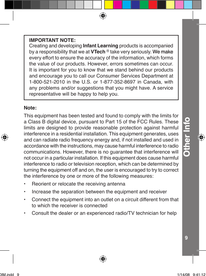 Page 9 of 10 - Vtech Vtech-Stack-And-Learn-Elephant-Owners-Manual- Stack & Learn Elephant  Vtech-stack-and-learn-elephant-owners-manual