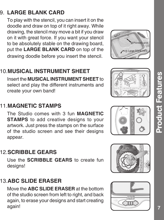 Page 8 of 12 - Vtech Vtech-Stencil-And-Learn-Studio-Owners-Manual-  Vtech-stencil-and-learn-studio-owners-manual