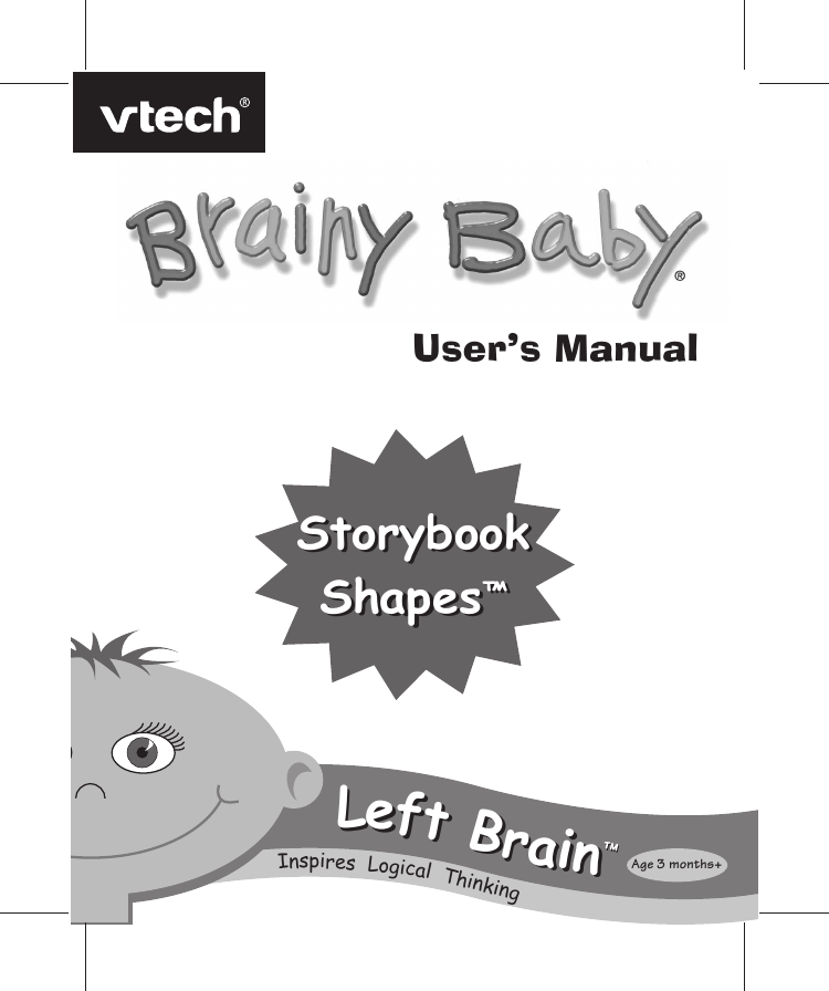Page 1 of 9 - Vtech Vtech-Storybook-Shapes-Owners-Manual- 62160 IM  Vtech-storybook-shapes-owners-manual