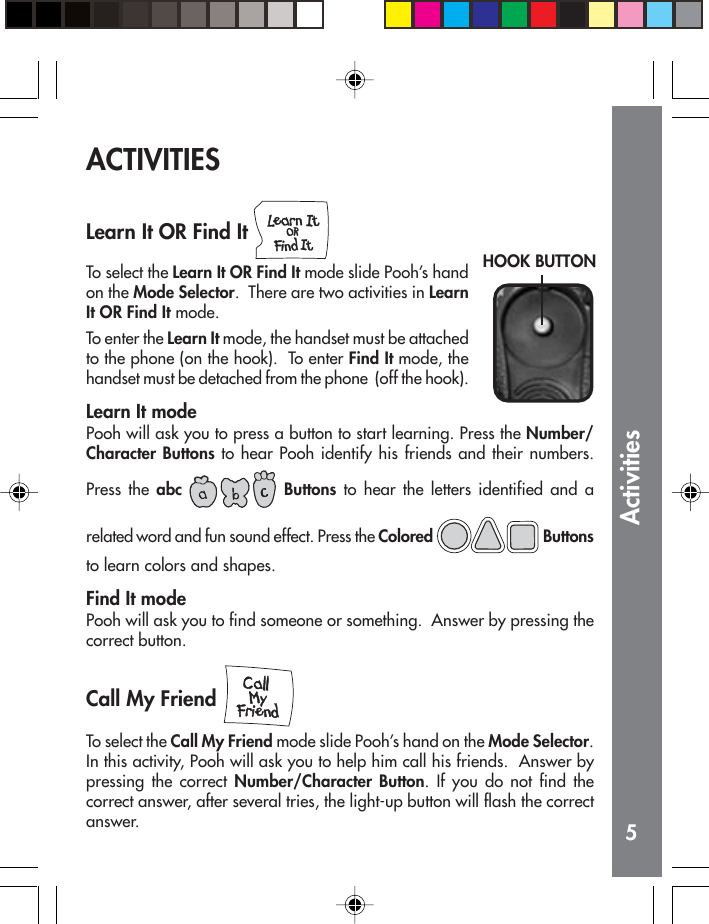 Page 6 of 8 - Vtech Vtech-Teach-In-Lights-Phone-Users-Manual- 61960muop Vtech-teach-in-lights-phone-users-manual