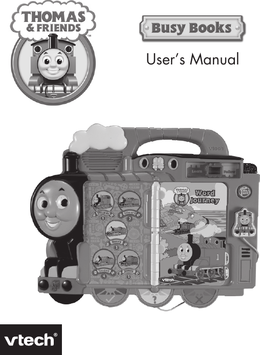 Page 1 of 10 - Vtech Vtech-Thomas-Teach-And-Touch-Busy-Books-Owners-Manual- Thomas Teach & Touch Busy Books - Manual  Vtech-thomas-teach-and-touch-busy-books-owners-manual