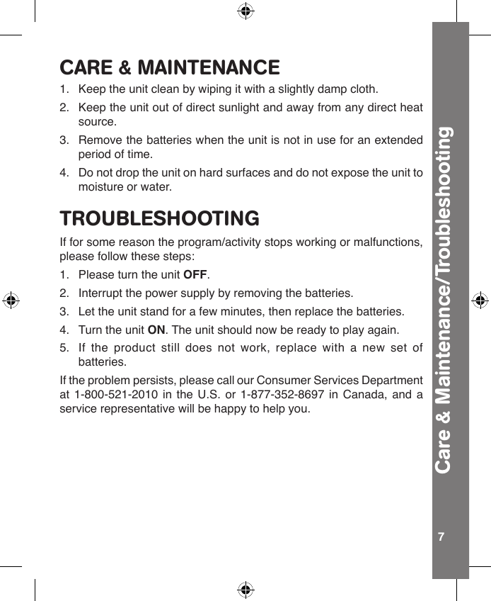 Page 8 of 10 - Vtech Vtech-Touch-And-Teach-Busy-Books-Owners-Manual- Touch & Teach Busy Books Vtech-touch-and-teach-busy-books-owners-manual