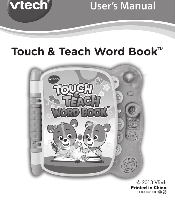 vtech touch and learn book
