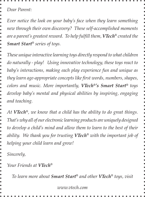Page 1 of 9 - Vtech Vtech-Touch-And-Turn-Tunes-Owners-Manual- Touch And Turn Tunes  Vtech-touch-and-turn-tunes-owners-manual