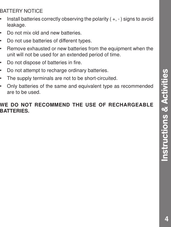 Page 4 of 9 - Vtech Vtech-Touch-And-Turn-Tunes-Owners-Manual- Touch And Turn Tunes  Vtech-touch-and-turn-tunes-owners-manual
