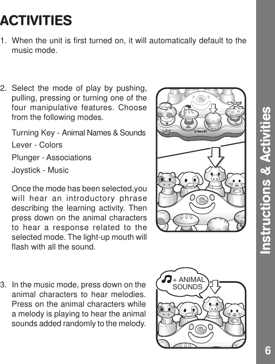 Page 6 of 9 - Vtech Vtech-Touch-And-Turn-Tunes-Owners-Manual- Touch And Turn Tunes  Vtech-touch-and-turn-tunes-owners-manual