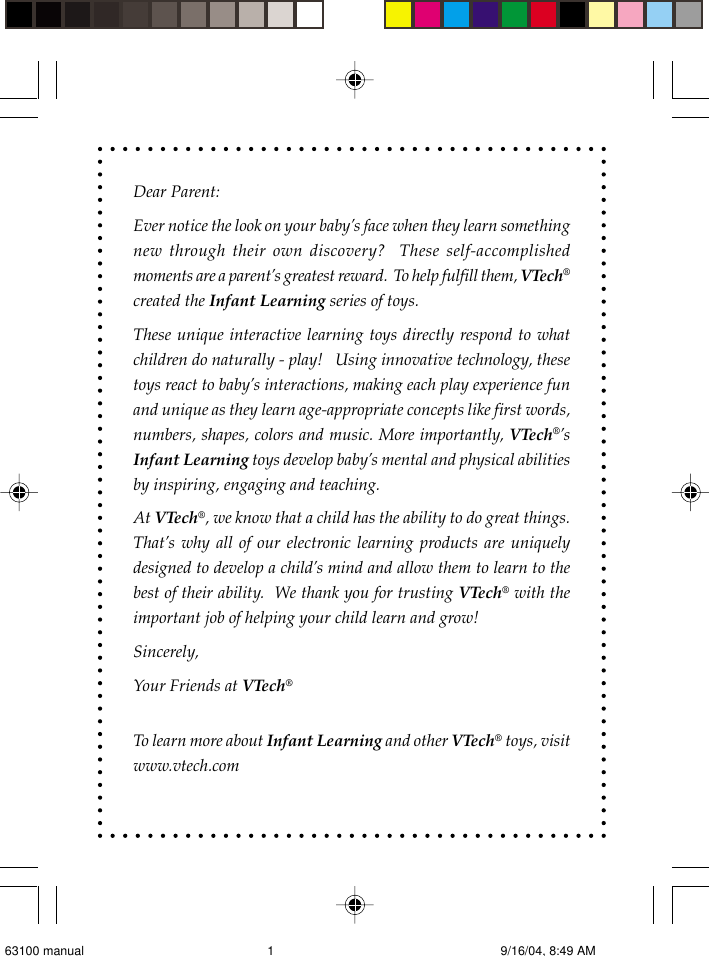 Page 2 of 10 - Vtech Vtech-Turn-A-Word-Apple-Owners-Manual- Turn-A-Word Apple  Vtech-turn-a-word-apple-owners-manual