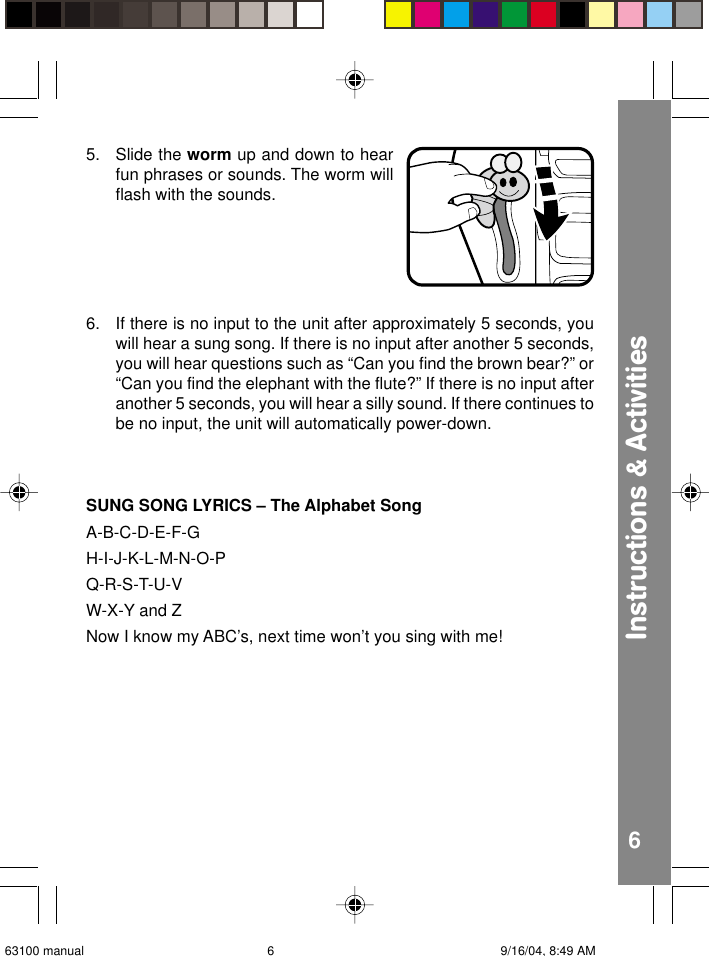 Page 7 of 10 - Vtech Vtech-Turn-A-Word-Apple-Owners-Manual- Turn-A-Word Apple  Vtech-turn-a-word-apple-owners-manual