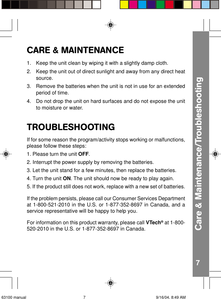 Page 8 of 10 - Vtech Vtech-Turn-A-Word-Apple-Owners-Manual- Turn-A-Word Apple  Vtech-turn-a-word-apple-owners-manual