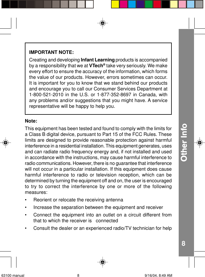 Page 9 of 10 - Vtech Vtech-Turn-A-Word-Apple-Owners-Manual- Turn-A-Word Apple  Vtech-turn-a-word-apple-owners-manual