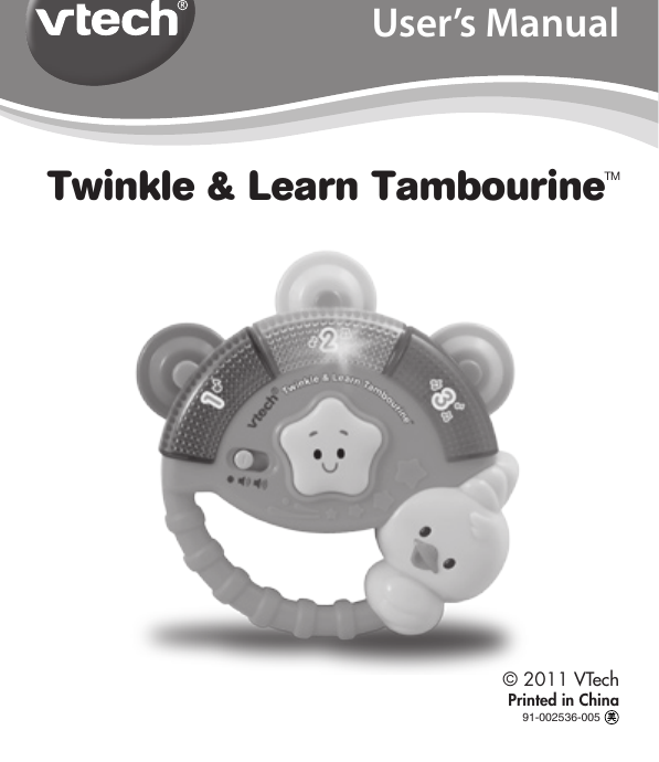 vtech baby twinkle and learn tambourine