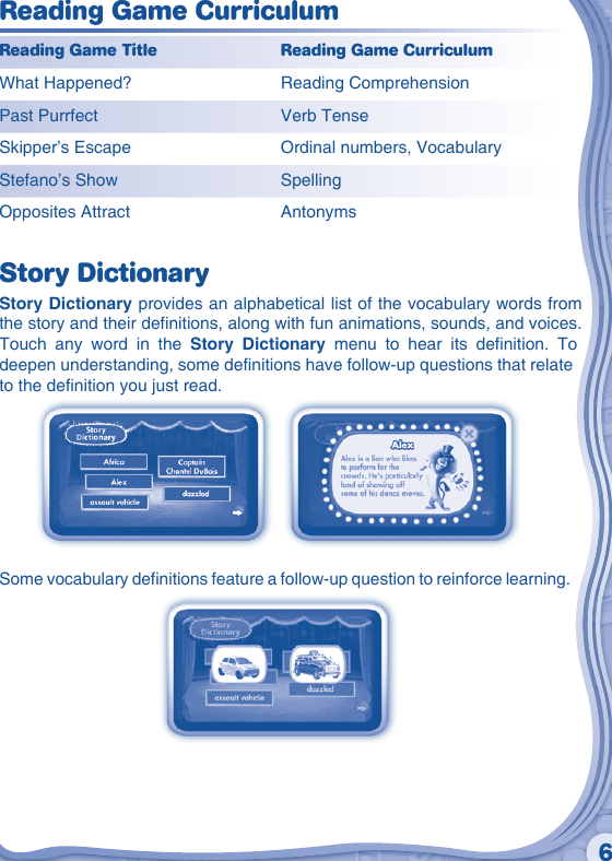 Page 7 of 12 - Vtech Vtech-V-Reader-Cartridge-Madagascar-3-Clearance-Owners-Manual-  Vtech-v-reader-cartridge-madagascar-3-clearance-owners-manual