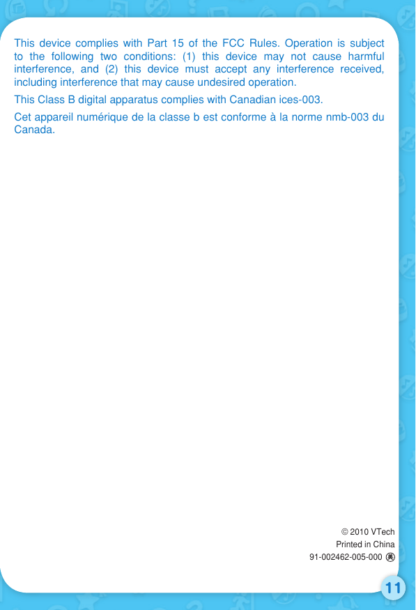 Page 12 of 12 - Vtech Vtech-V-Reader-Cartridge-Mickey-Mouse-Clubhouse-Clearance-Owners-Manual-  Vtech-v-reader-cartridge-mickey-mouse-clubhouse-clearance-owners-manual