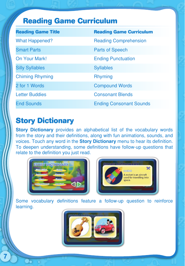 Page 8 of 12 - Vtech Vtech-V-Reader-Cartridge-Mickey-Mouse-Clubhouse-Clearance-Owners-Manual-  Vtech-v-reader-cartridge-mickey-mouse-clubhouse-clearance-owners-manual