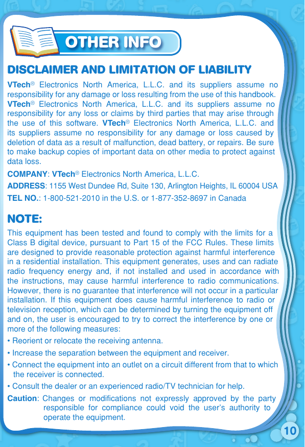 Page 11 of 12 - Vtech Vtech-V-Reader-Cartridge-Mr-Men-Little-Miss-Owners-Manual-  Vtech-v-reader-cartridge-mr-men-little-miss-owners-manual