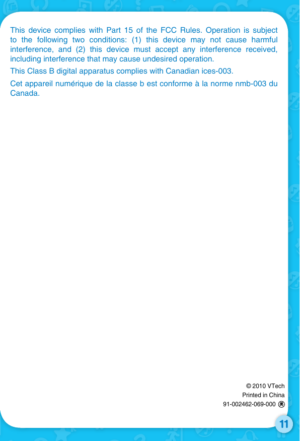 Page 12 of 12 - Vtech Vtech-V-Reader-Cartridge-Tangled-Clearance-Owners-Manual-  Vtech-v-reader-cartridge-tangled-clearance-owners-manual