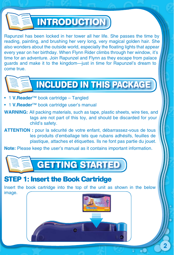 Page 3 of 12 - Vtech Vtech-V-Reader-Cartridge-Tangled-Clearance-Owners-Manual-  Vtech-v-reader-cartridge-tangled-clearance-owners-manual