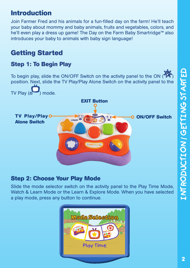 Vtech V Smile Baby A Day On The Farm Owners Manual V.Smile