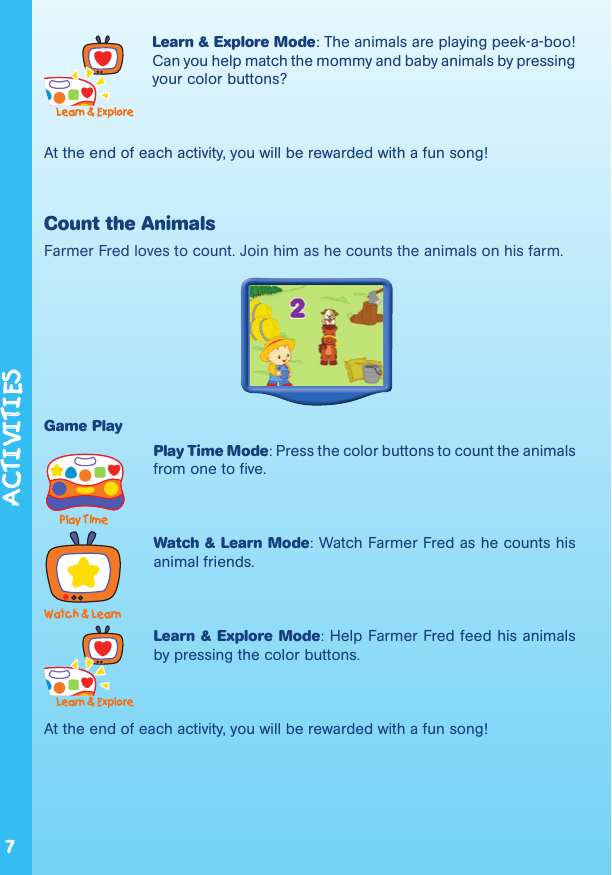 Page 8 of 12 - Vtech Vtech-V-Smile-Baby-A-Day-On-The-Farm-Owners-Manual- V.Smile Baby  Vtech-v-smile-baby-a-day-on-the-farm-owners-manual