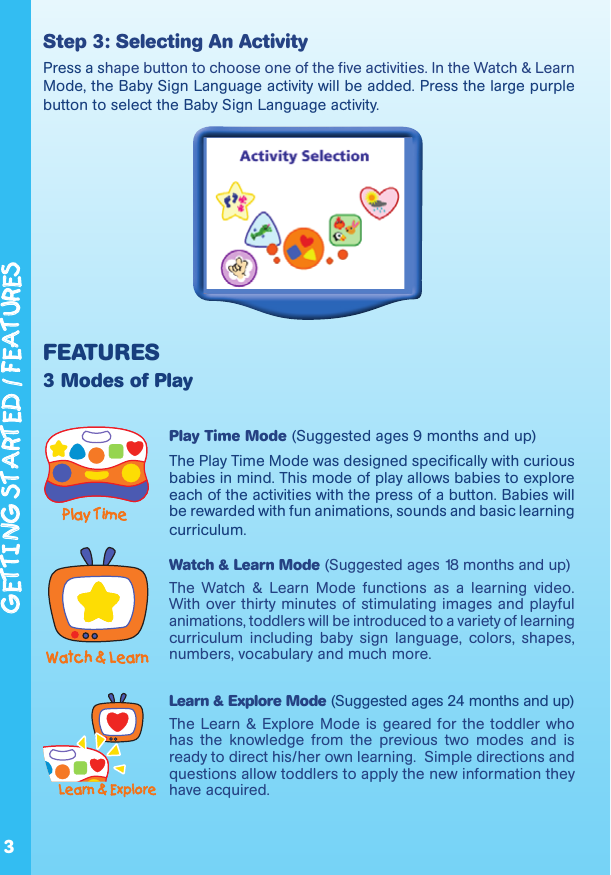 Page 4 of 12 - Vtech Vtech-V-Smile-Baby-Baby-Einstein-World-Of-Discoveries-Owners-Manual- V.Smile Baby  Vtech-v-smile-baby-baby-einstein-world-of-discoveries-owners-manual