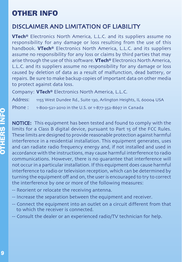 Page 10 of 12 - Vtech Vtech-V-Smile-Pocket-Original-Owners-Manual- 64400 Manual  Vtech-v-smile-pocket-original-owners-manual