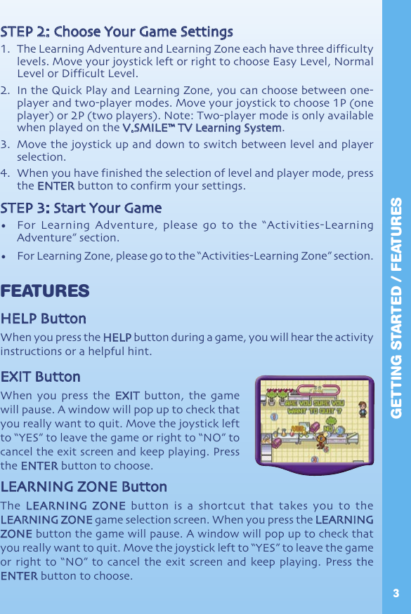 Page 4 of 12 - Vtech Vtech-V-Smile-Zayzoo-My-Alien-Classmate-Owners-Manual- 92360 N  Vtech-v-smile-zayzoo-my-alien-classmate-owners-manual