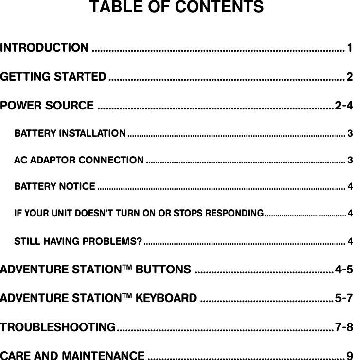 Page 3 of 12 - Vtech Vtech-Voyager-Adventure-System-Owners-Manual- Voyager Advernture System  Vtech-voyager-adventure-system-owners-manual
