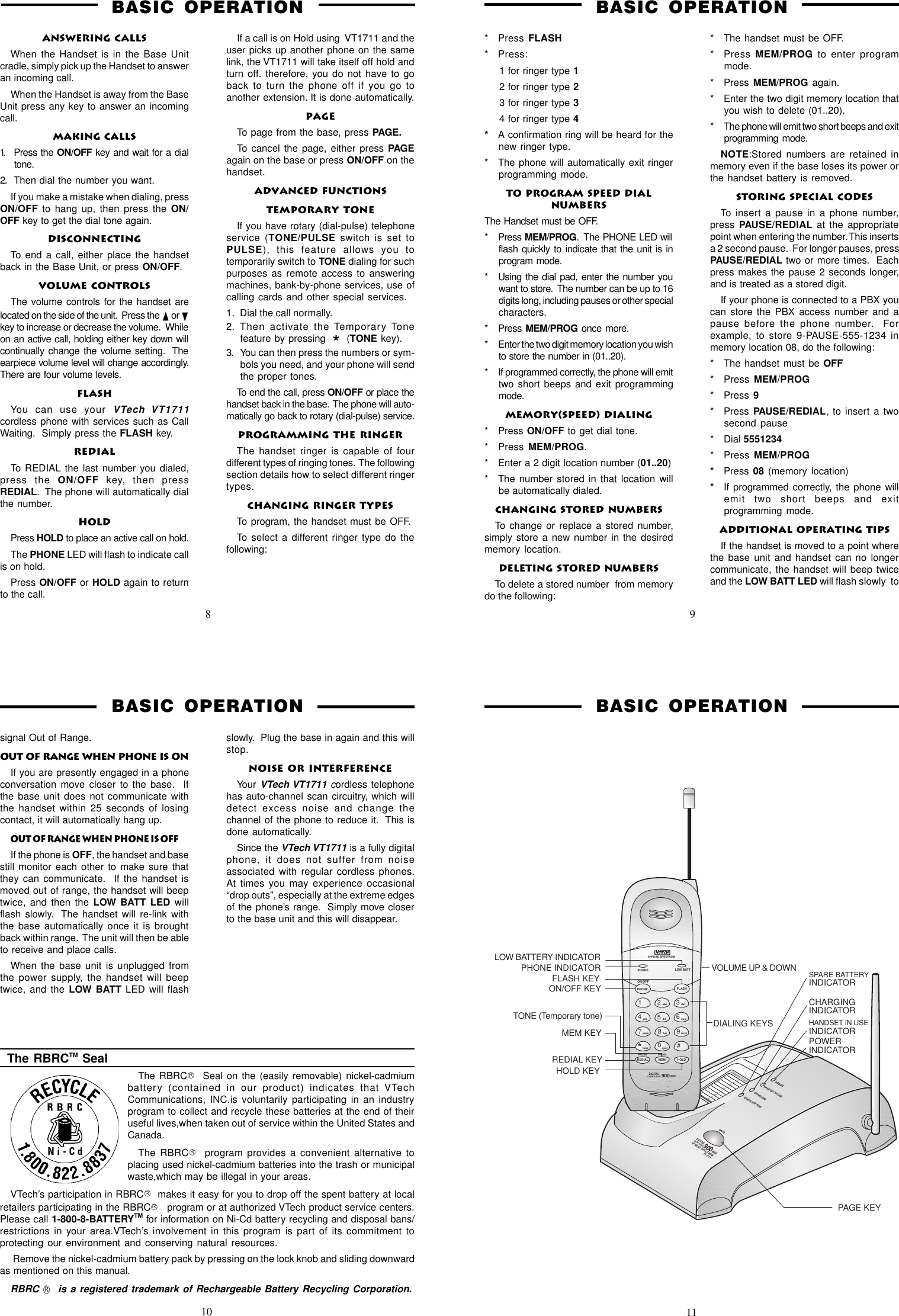 Page 3 of 4 - Vtech Vtech-Vt-1711-Users-Manual- VT1711JUN23  Vtech-vt-1711-users-manual