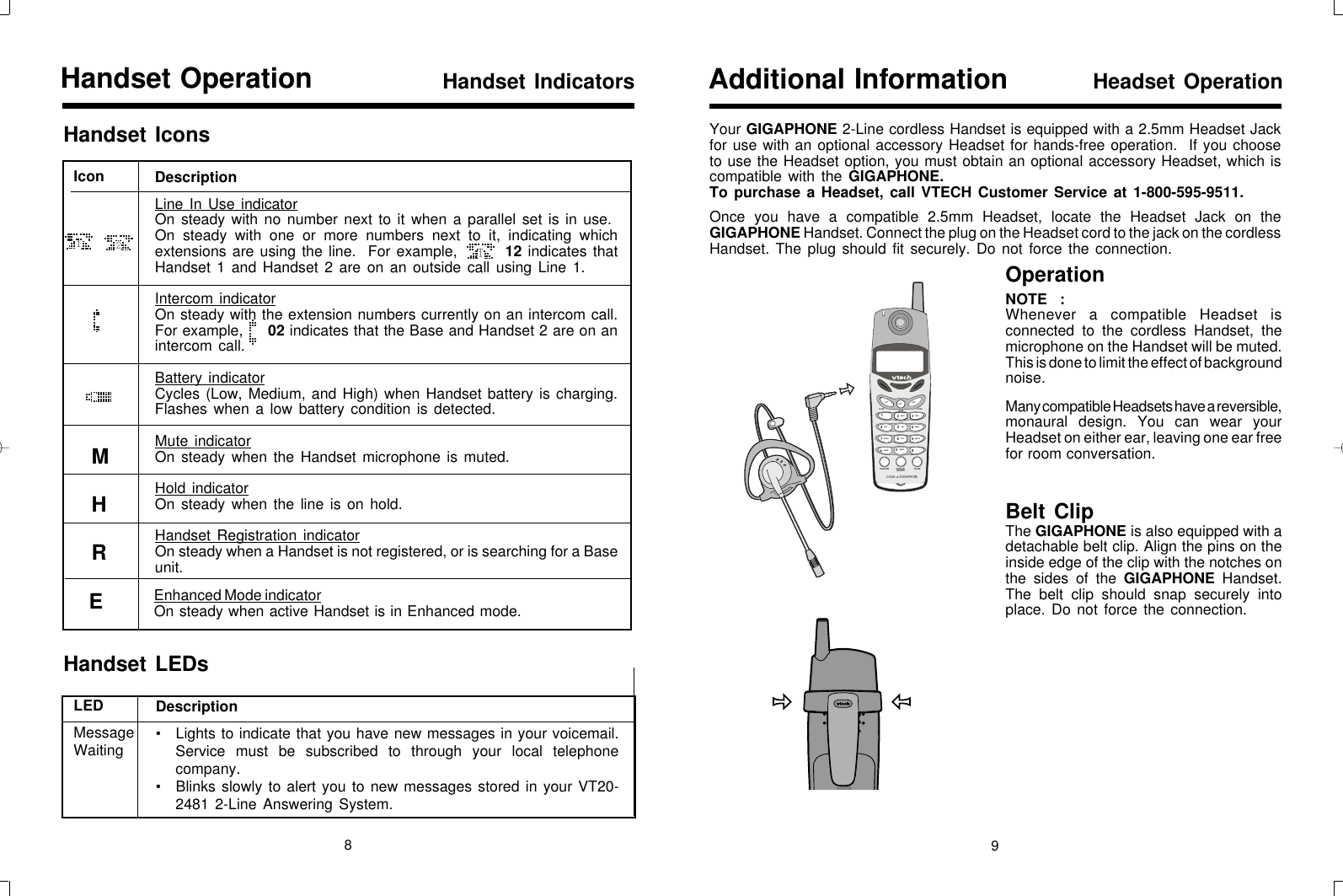 Page 5 of 11 - Vtech Vtech-Vt20-2420-Users-Manual- Vt20-2420 Manual DEC28.p65  Vtech-vt20-2420-users-manual