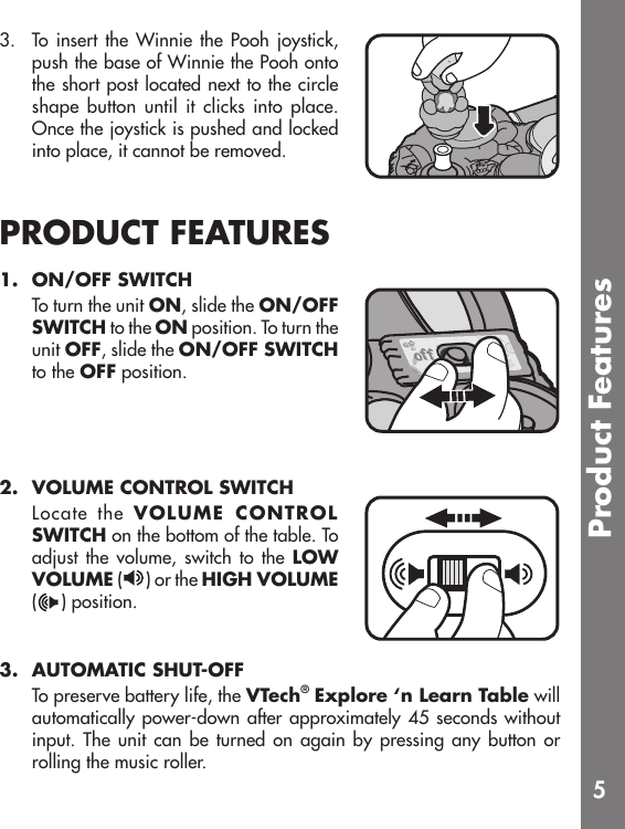 Page 6 of 10 - Vtech Vtech-Winnie-The-Pooh-Explore-N-Learn-Table-Owners-Manual- 70600IMAW Vtech-winnie-the-pooh-explore-n-learn-table-owners-manual