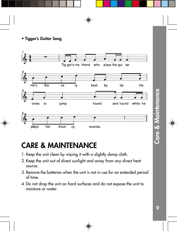 Page 10 of 12 - Vtech Vtech-Winnie-The-Pooh-Musical-Learning-Center-Owners-Manual- Winnie The Pooh Musical Learning Center  Vtech-winnie-the-pooh-musical-learning-center-owners-manual