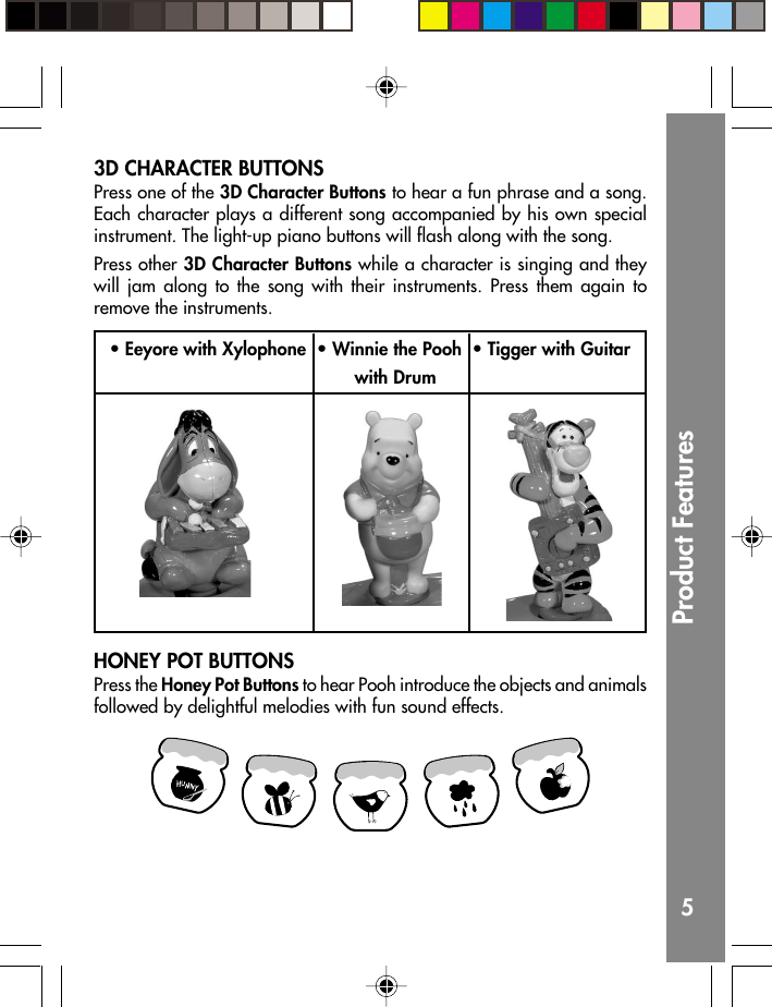 Page 6 of 12 - Vtech Vtech-Winnie-The-Pooh-Musical-Learning-Center-Owners-Manual- Winnie The Pooh Musical Learning Center  Vtech-winnie-the-pooh-musical-learning-center-owners-manual