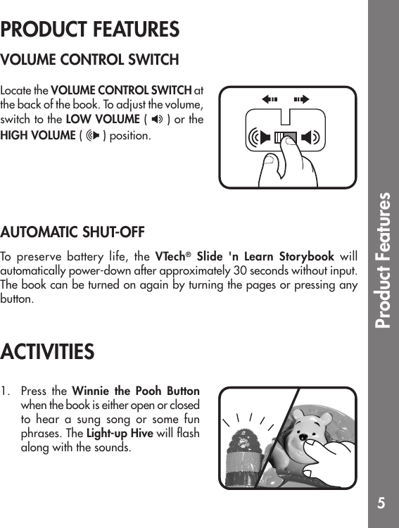 Page 6 of 10 - Vtech Vtech-Winnie-The-Pooh--N-Learn-Storybook-Owners-Manual- Winnie The Pooh -n-Discover Book  Vtech-winnie-the-pooh--n-learn-storybook-owners-manual