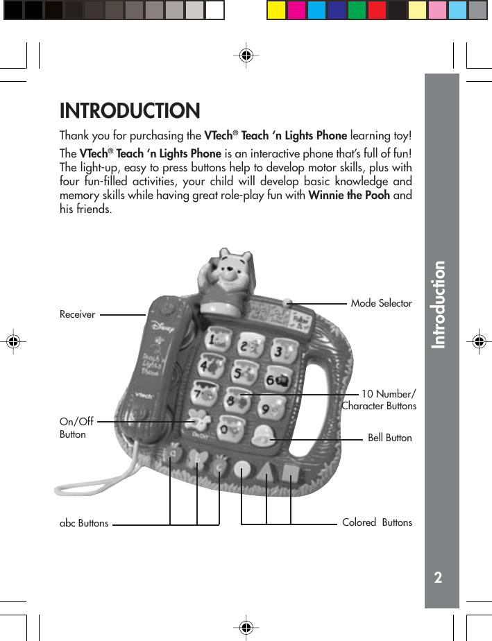 Page 3 of 8 - Vtech Vtech-Winnie-The-Pooh-Sort-N-Learn-Cart-Owners-Manual- 61960muop  Vtech-winnie-the-pooh-sort-n-learn-cart-owners-manual