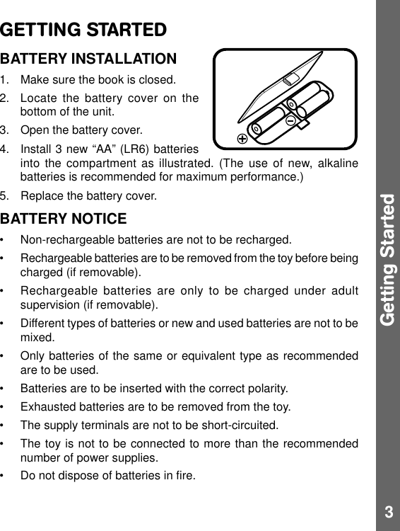 Page 4 of 12 - Vtech Vtech-Write-And-Learn-Letter-Book-Owners-Manual-  Vtech-write-and-learn-letter-book-owners-manual